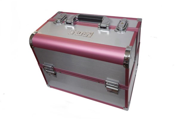 SHAREKI　ラインストーン・ビーズ　プロ用 デコリスト ボックス （シルバーＸピンク） pbox_sp