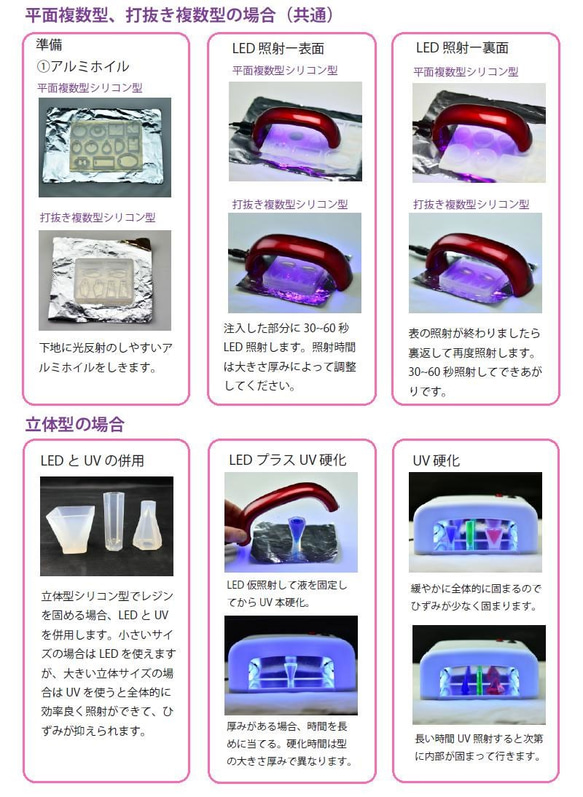 艶 UVレジン液【UV009 シリコンモールド型用】レジン液 クラフト クリア ハードタイプ 75g 1本 3枚目の画像