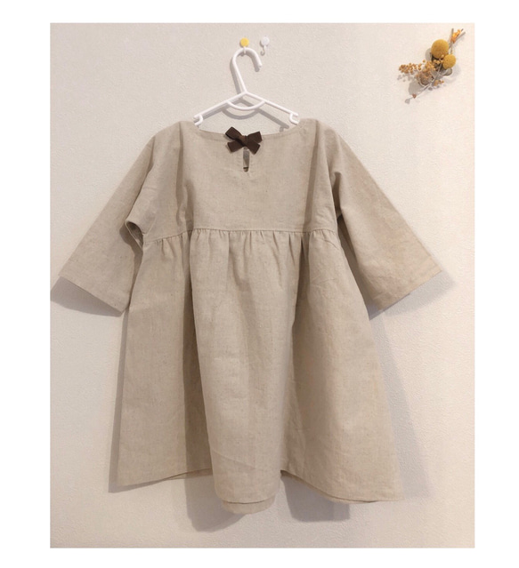 送料無料＊ワンピース　女の子　ベビー服　80-110 コットンリネン 4枚目の画像