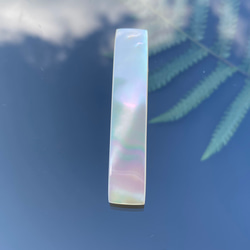 夜光貝 虹色 ヘアクリップ 真珠層 2枚目の画像