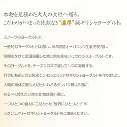 有機生乳100％　”純”ギリシャヨーグルト（アガベ加糖タイプ）３個セット 3枚目の画像
