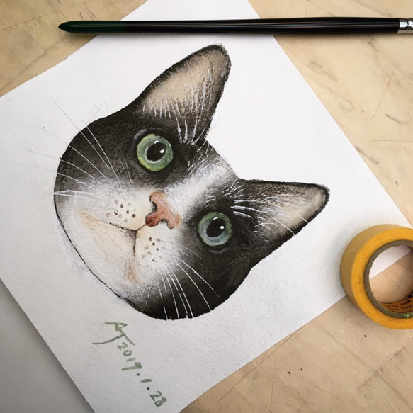 Pet Portrait 單隻寵物肖像/寵物畫/15cmx15cm/19.5cmx27.5cm/可含框 第8張的照片