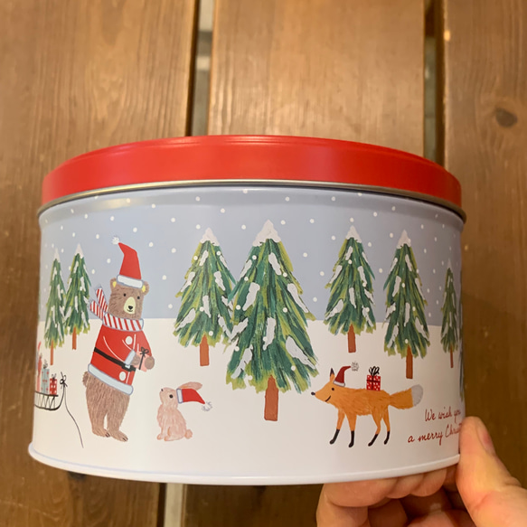クリスマスベアラー缶入り米粉のガトーショコラ 5枚目の画像