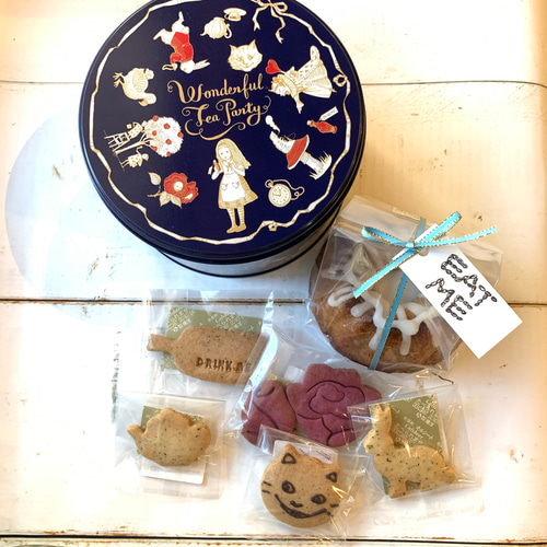 卵乳製品不使用】アリスのティーパーティー缶 スイーツ・お菓子・パン