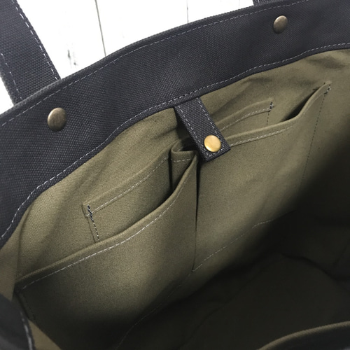 倉敷帆布 ハンドメイド 楕円形トートバッグ トートバッグ HUB