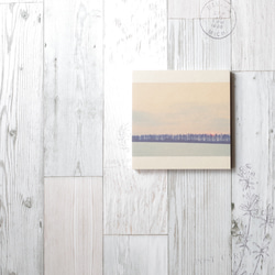 [再販] 壁であそぼう ☆ 防風林と夕陽 アートパネル 写真 夕日 自然 北海道 1枚目の画像