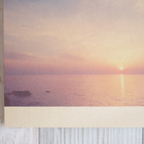 [再販] 壁であそぼう/海 空 夕日 写真 アートパネル 2枚目の画像
