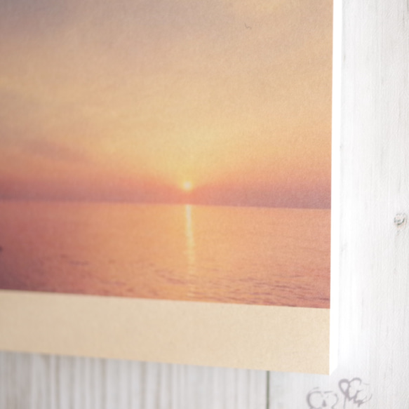 [再販] 壁であそぼう/海 空 夕日 写真 アートパネル 3枚目の画像