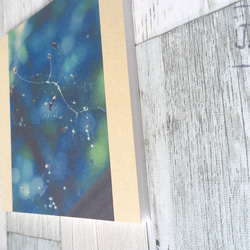[再販] 壁であそぼう ☆ 森の小さなシャンデリア アートパネル 写真 青 雨 水 3枚目の画像