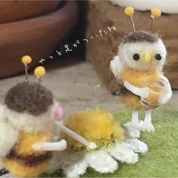 【受注製作】ミツバチ鳥さん 3枚目の画像