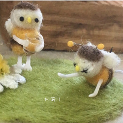 【受注製作】ミツバチ鳥さん 4枚目の画像