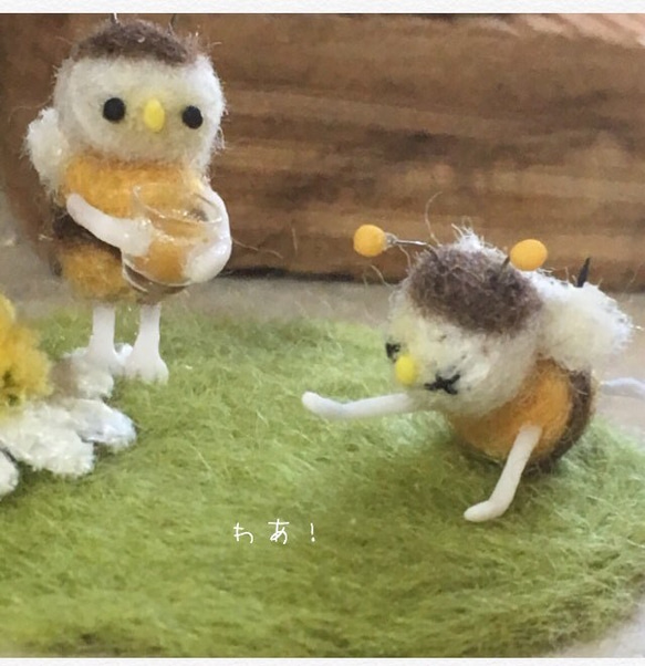 【受注製作】ミツバチ鳥さん 4枚目の画像