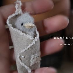 【受注製作】おくるみbaby’s ペンギンちゃん 5.0㎝ テディベア 3枚目の画像