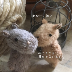【受注製作】おくるみbaby’s カピバラちゃん 5.0㎝ テディベア 10枚目の画像
