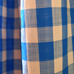 スキップスカート チェック ブルー×ベージュ 6枚目の画像