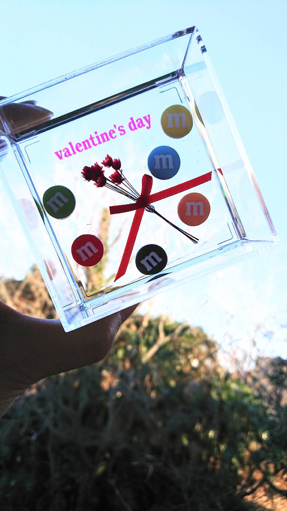 バレンタインギフト　マーブルチョコレートプレート 2枚目の画像