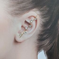 在庫処分価格】 個性派アクセサリー 北斗七星イヤーカフピアス