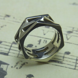 Hexagons Ring L [grocca] 第3張的照片