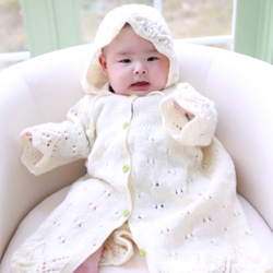 やさしくあったか、手編みベビードレス ベビー服 あゆる。LAZULI 通販