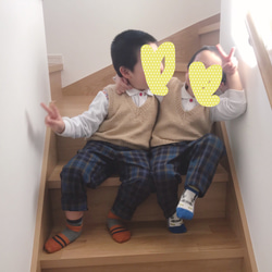 【制服やスーツなどに】おませさんベストM 6枚目の画像