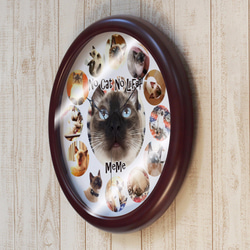 写真いっぱいの大きな壁掛け時計　オーダーメイド　ペット　猫　犬　ウサギ 3枚目の画像