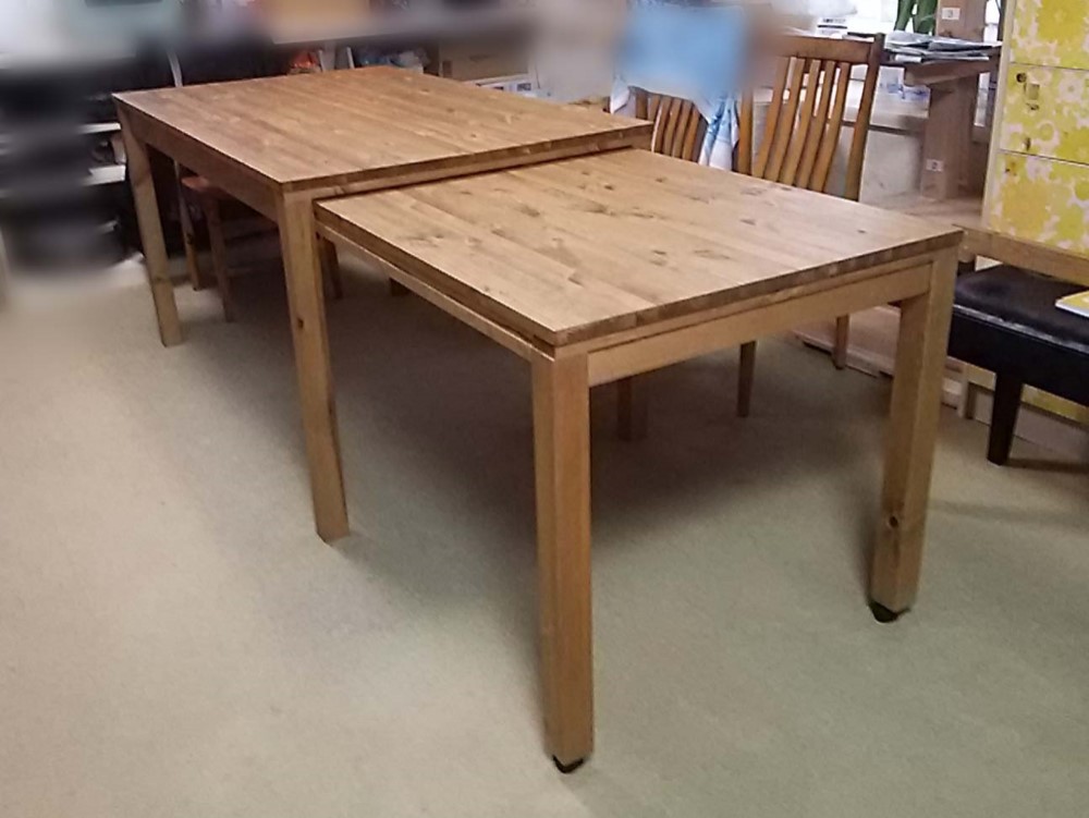 IKEA STORNAS ダイニングテーブル 伸縮可能 IKEA STORNAS 伸縮式テーブル