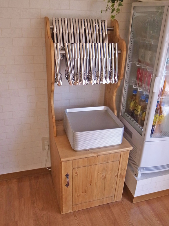 パン屋さんのトング掛けラック 棚・シェルフ・ラック Piccolo Pino