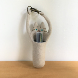【定做】毛氈貓噴霧瓶架（虎紋） 第1張的照片
