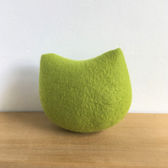 羊毛氈刺猬迷袋（森林）（黃綠色） 第3張的照片