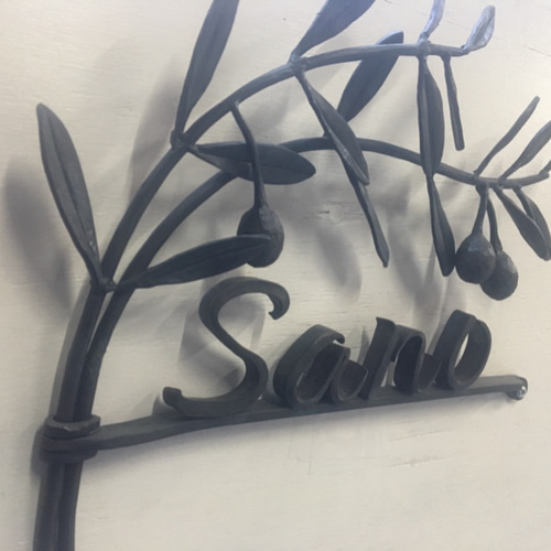 アイアン　表札　オーダー アイアン表札 オーダー表札 表札 看板 ネームプレート 表札