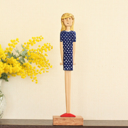 木彫りまっすぐな人(横綱A) 立体・オブジェ J. akiho 通販 10065450