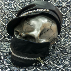 ゴシック ハードコア パンクロックファッション FXXKロゴデザインZIPマスク 5枚目の画像