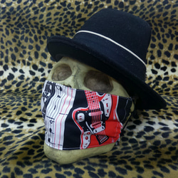 UKパンクロックファッション レッド＆ブルーアシンメトリーZIPベレー帽