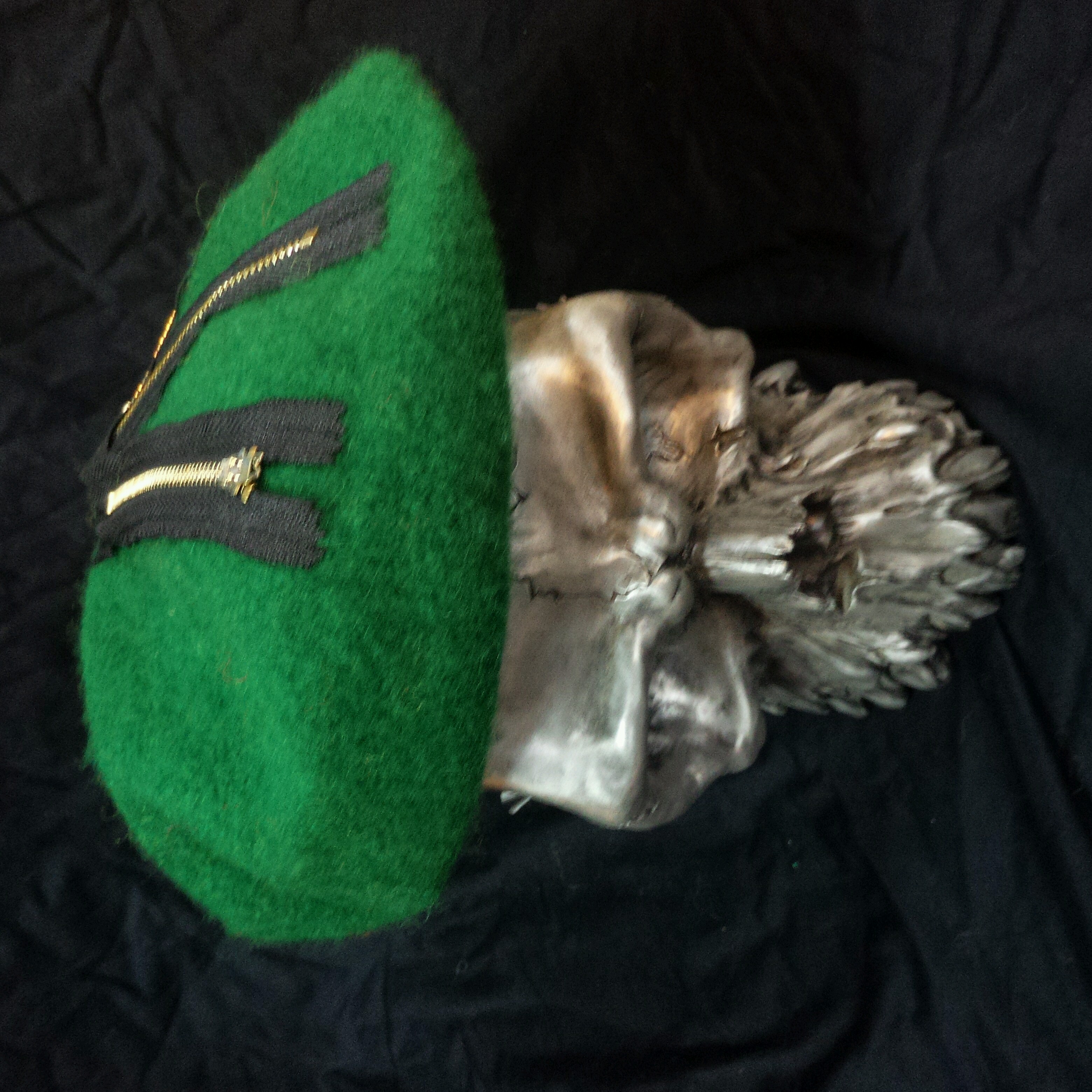 パンク ロック レゲエファッションZIPピースマークベレー帽