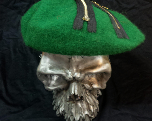 パンク ロック レゲエファッションZIPピースマークベレー帽 ベレー帽