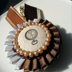 リボンロゼット 懐中時計の勲章(小) 5枚目の画像