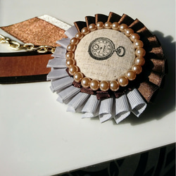 リボンロゼット 懐中時計の勲章(小) 6枚目の画像