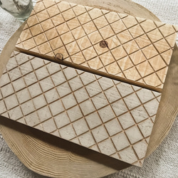 wood tray(ナチュラル)✴︎mini巾着付き✴︎ 2枚目の画像
