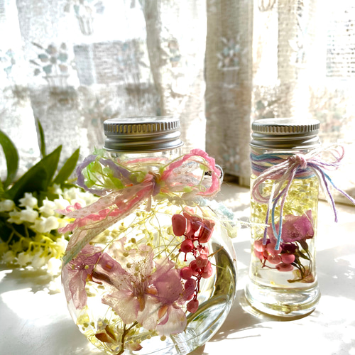 桜♡春色♡♡ハーバリウム♡♡♡ ハーバリウム・植物標本 yulia 通販  