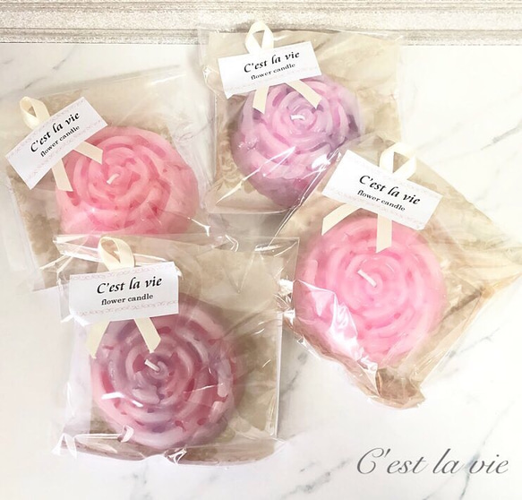 薔薇のアロマキャンドル 7枚目の画像