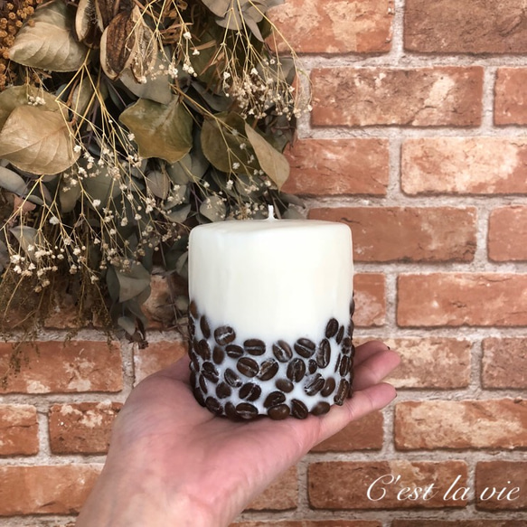 コーヒー豆のソイキャンドル 2枚目の画像