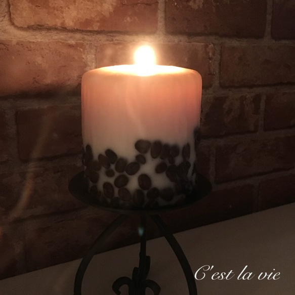 コーヒー豆のソイキャンドル 3枚目の画像