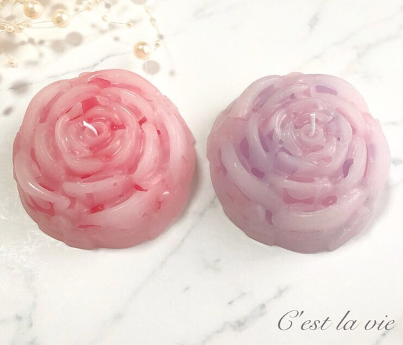 薔薇のキャンドル 2枚目の画像
