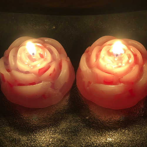 薔薇のキャンドル キャンドル・キャンドルホルダー C'est la vie