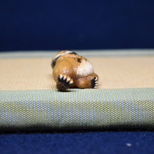 根付【狸】根付師・正舟作 一点物 彫刻 正舟 通販 10113594｜Creema