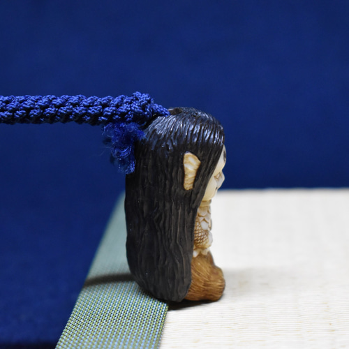 提げ物【あまびえ】根付師正舟作 一点物 鹿の角 その他