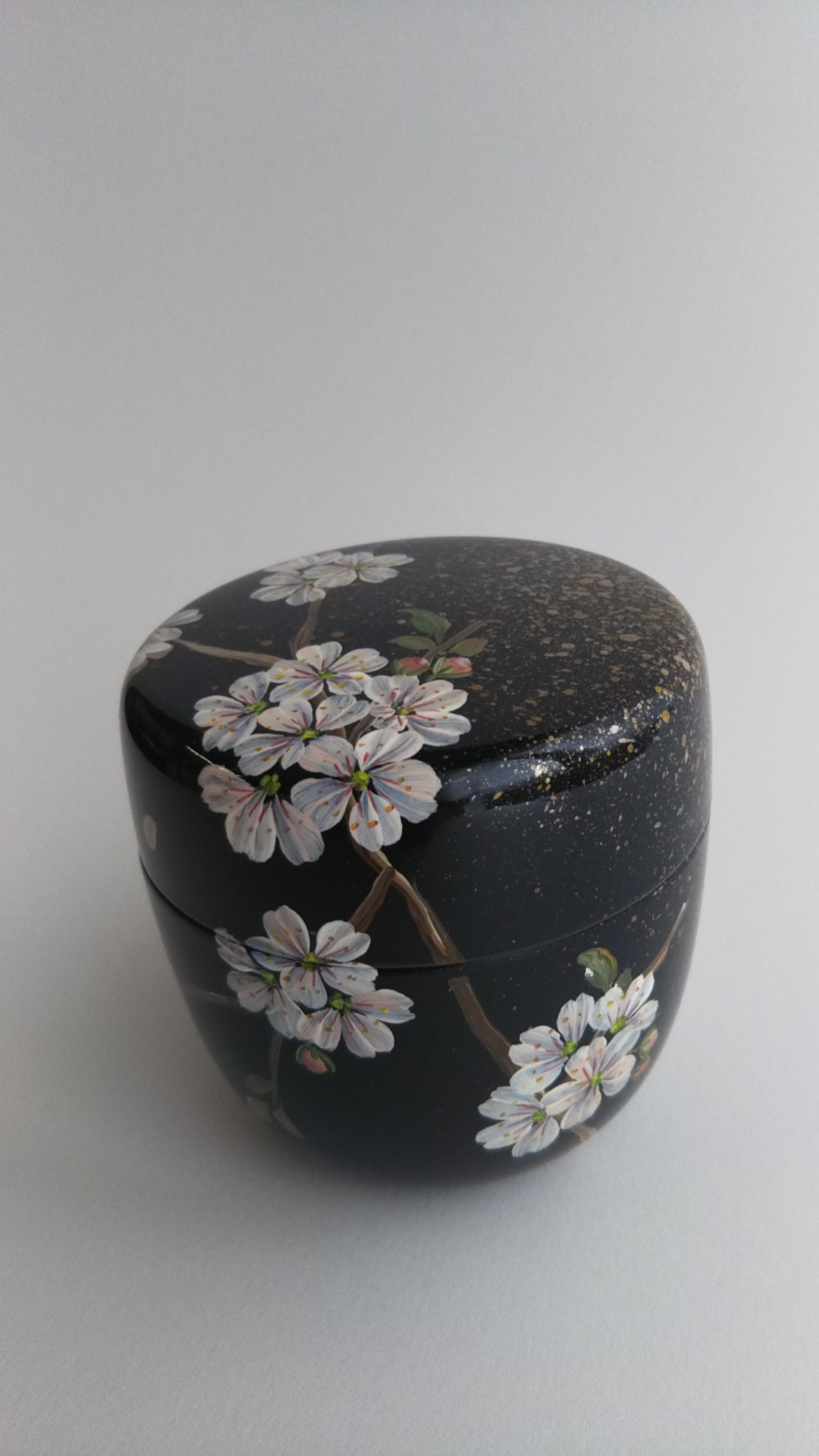 茶道具 棗（なつめ）白檀塗 桜中棗 木製/漆器/ギフト : うるしの