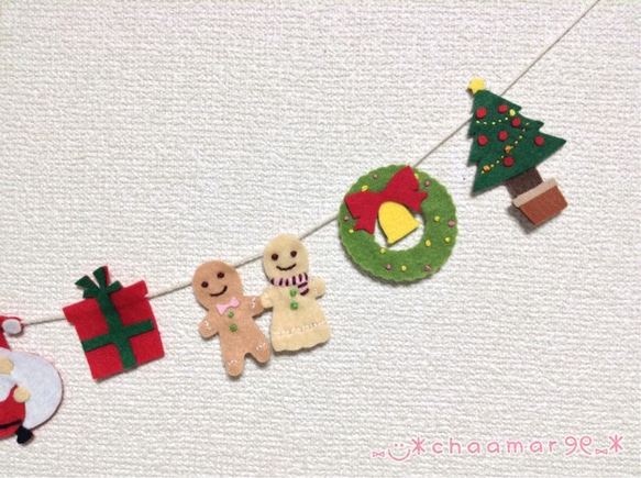 【再販11】クリスマスガーランド✩⃛ 2枚目の画像