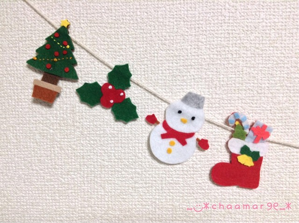 【再販11】クリスマスガーランド✩⃛ 4枚目の画像