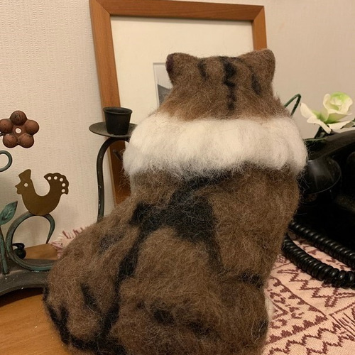 ノルウェージャンフォレストキャット 羊毛フェルト 羊毛フェルト